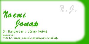 noemi jonap business card